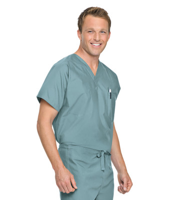 Landau Unisex Scrubs Essentials V-Neck Tops 7502 NWT | eBay