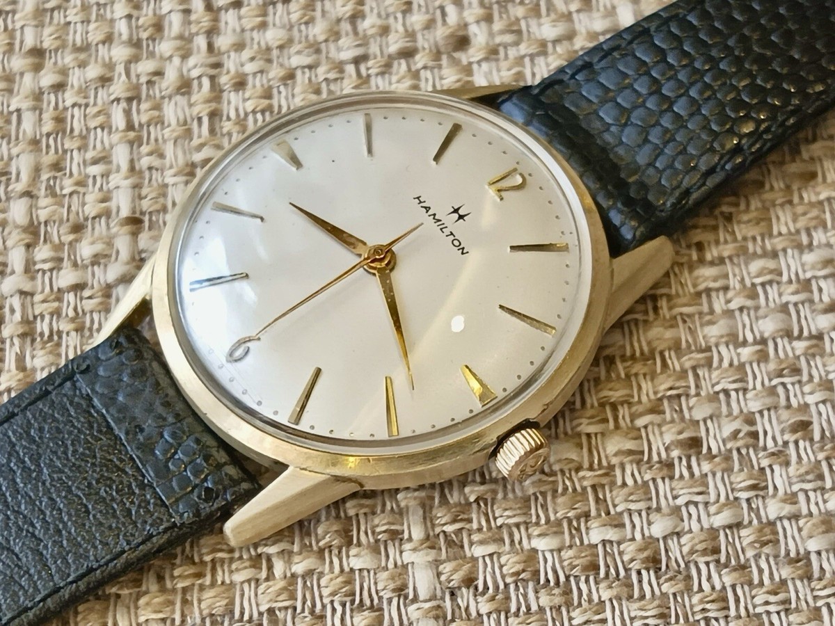 60s HAMILTON VINTAGE 腕時計 自動巻き ✓ HAMILTON - Gold & Steel- Mechanical- Rare Vintage 1960's SWISS