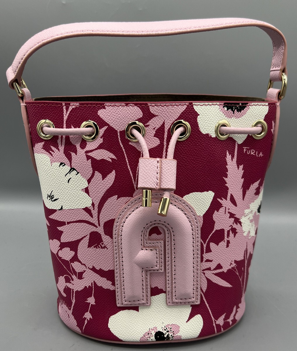 New! FURLA Women's Bag Clio Shoulder Bag Leather Bucket Bag