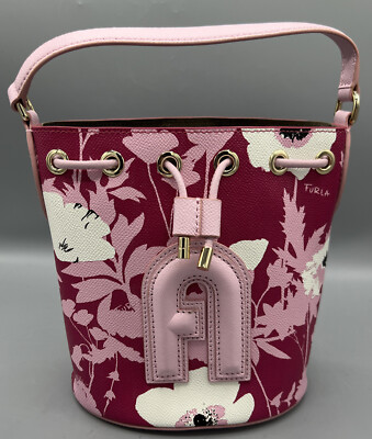 New! FURLA Women's Bag Clio Shoulder Bag Leather Bucket Bag