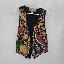 Vintage Hype Women Size S Multicolor Rayon Vest
