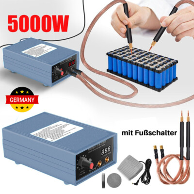 Mini Punktschweißgerät DIY Schweißmaschine 5000W Für 18650 Akku mit Fuß schalter