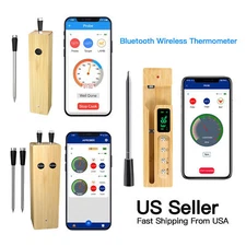 2024 Bluetooth Wireless Smart Meat Thermometer Digital w/ APP Oven 700FT US