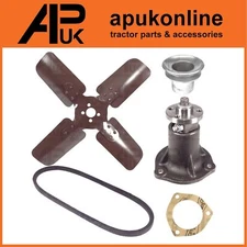 Full Water Pump Pulley Belt Fan Kit for Massey Ferguson TEA20 TED20 TE20 Tractor
