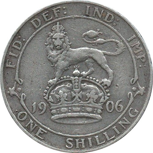 Edward VII Silver Shilling