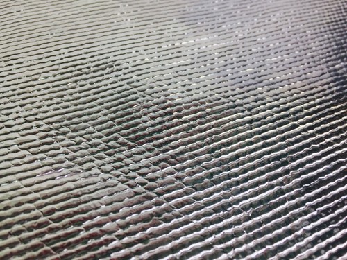 PARACALORE ADESIVO 25 x 20 cm TERMORIFLETTENTE IN FIBRA VETRO LAMINA ALLUMINI0 - Foto 3 di 3