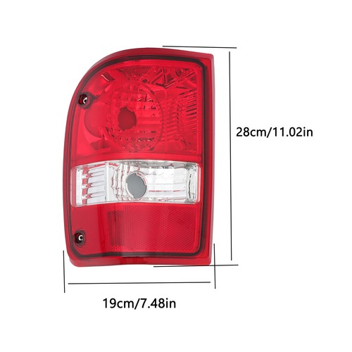 Rear Brake Tail Lights For Ford Ranger 2001-2010 2011 Red/Clear Driver&Passenger - Picture 9 of 14