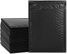 Black Poly Bubble Mailers 2 8.5x12 Padded Shipping Self Seal Bags