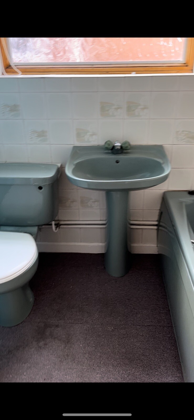 blue bathroom suite eBay