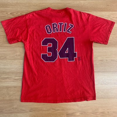 Baseball Jersey Shirt Number 34 Red Sox Majestic David Ortiz