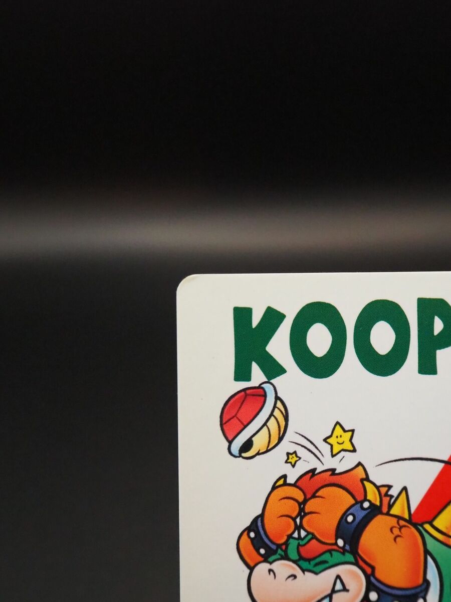 Koopa Bowser Super Mario Kart No.10 Japanese Card tcg BANDAI Koopa Bowser Super Mario Kart No.10 Japanese Card tcg BANDAI