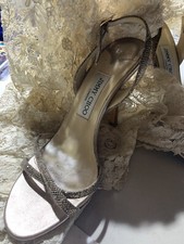 Shoes Jimmy Choo gold Lamee sling back heels Size 39