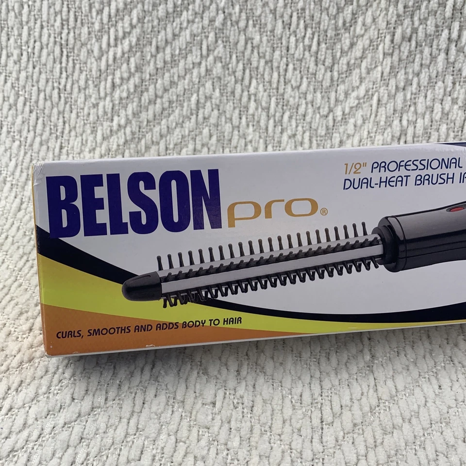 Belson Pro 1/2” Curling Iron Brush Model BP2328 5 Rows Ball Tipped Bristle New - Image 2 of 4