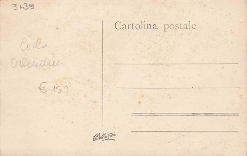 22-8B) CARTOLINA WW MILITARE SOLDATO CON FUCILE DIETRO FILO SPINATO FOTO IN POSA - Picture 2 of 2