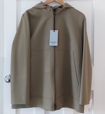 Brand New Cinzia Rocca Lightweight Hooded Jacket, Uk 14/16 (it 48), Taupe Colour