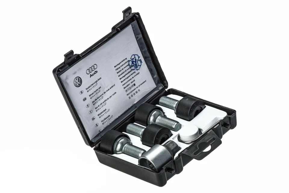 OEM 1998-2020 Volkswagen Lockable Wheel Bolt Set Jetta Passat GLI Golf CC NEW - Image 3 of 4