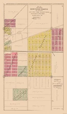 City Map - Downers Grove Eastern Illinois - Mid. West Pub. Co. 1904 - 23 x 39.18