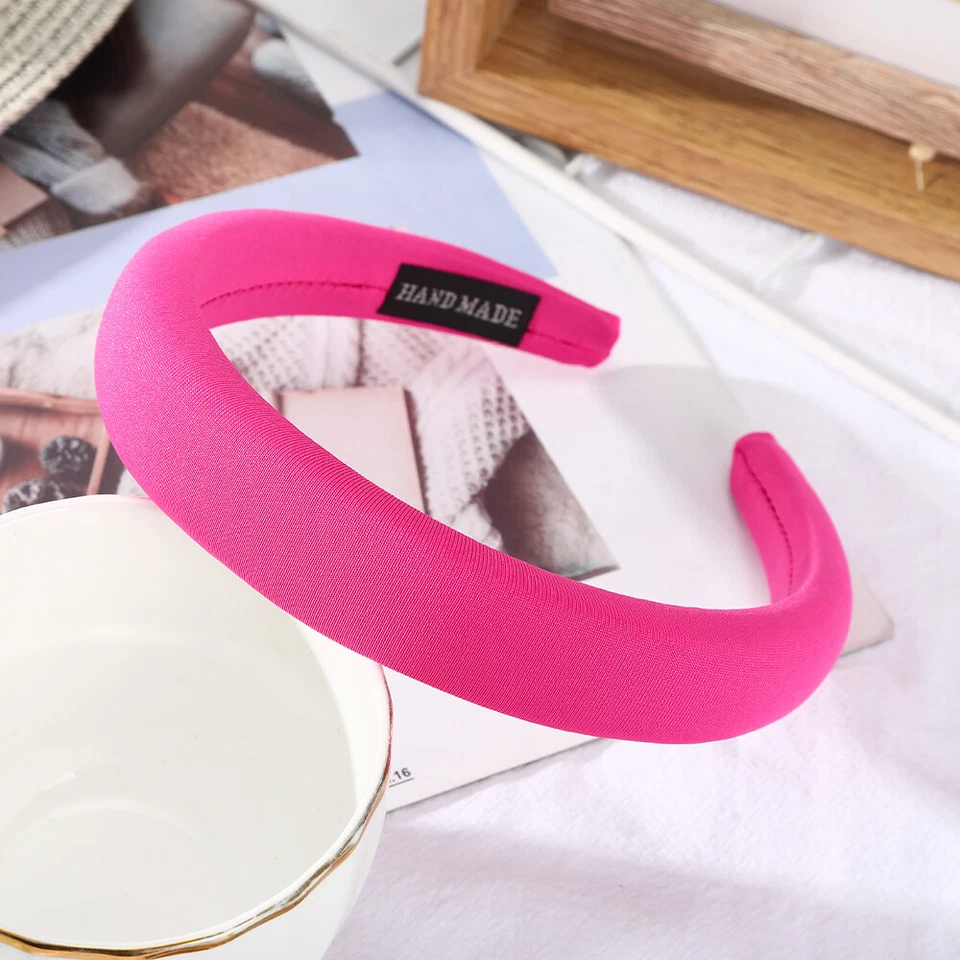 Moda Mujeres Diadema Acolchada Esponja Diadema Aro para el Cabello Accesorios para el Cabello Foto 4 de 4