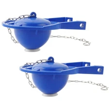 2 Pack 3 Inch Toilet Flapper Replacement Fit For TOTO flapper Model THU140S Blue