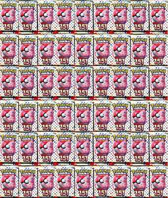 36 x POKEMON 151 Sealed BOOSTER PACKS - TCG Buster Box Lot Scarlet Violet  NEW | eBay