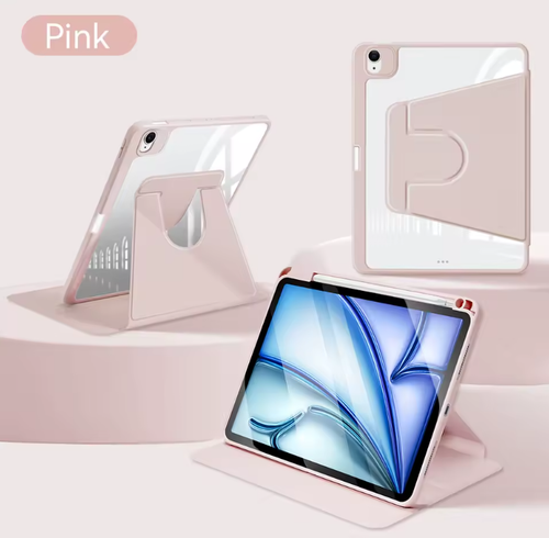 For 13'' 12.9'' 11" 10.9" iPad Air/ iPad Pro Case with 360 Degree Rotating Stand - Picture 49 of 88