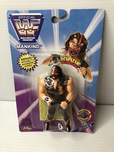 Mankind Bend Ems Series V Just Toys 1997 WWF WWE M...