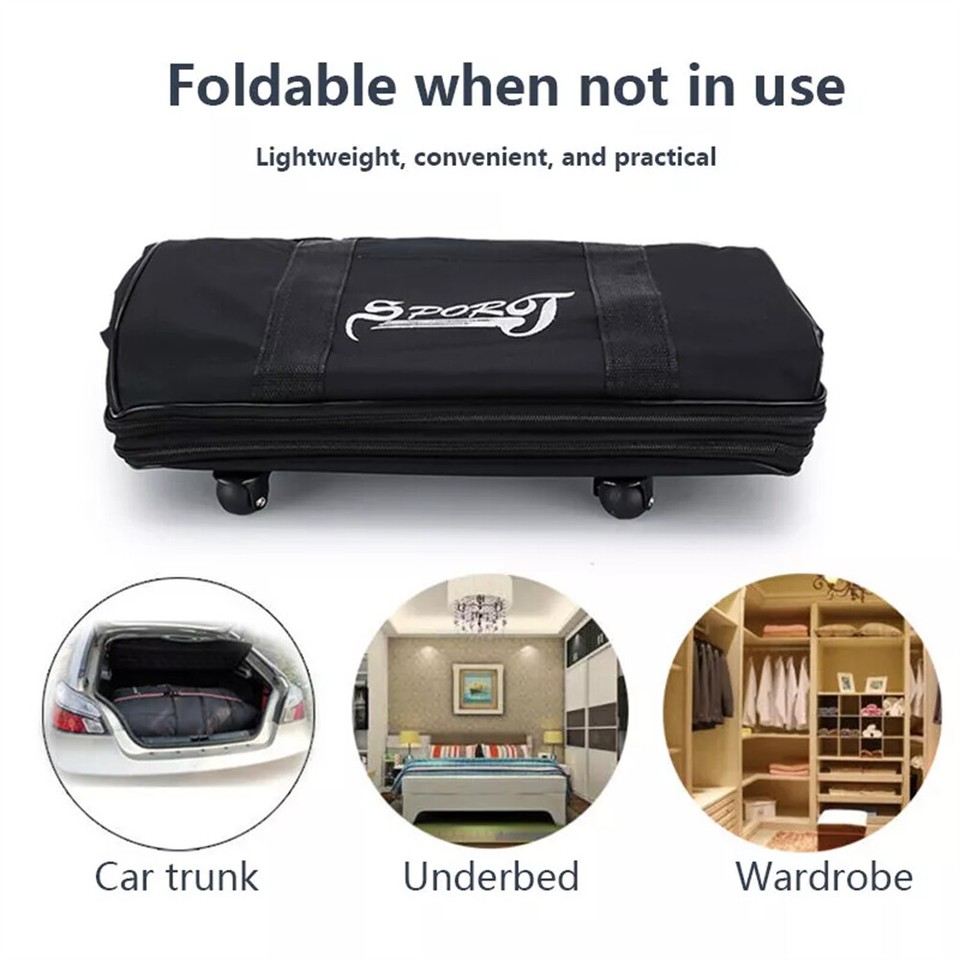 42" Large Lightweight Luggage Trolley Suitcase Travel Bag Foldable with