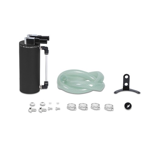 Mishimoto Small Aluminum Oil Catch Can - Wrinkle Black - MMOCC-SAWBK - Picture 2 of 4