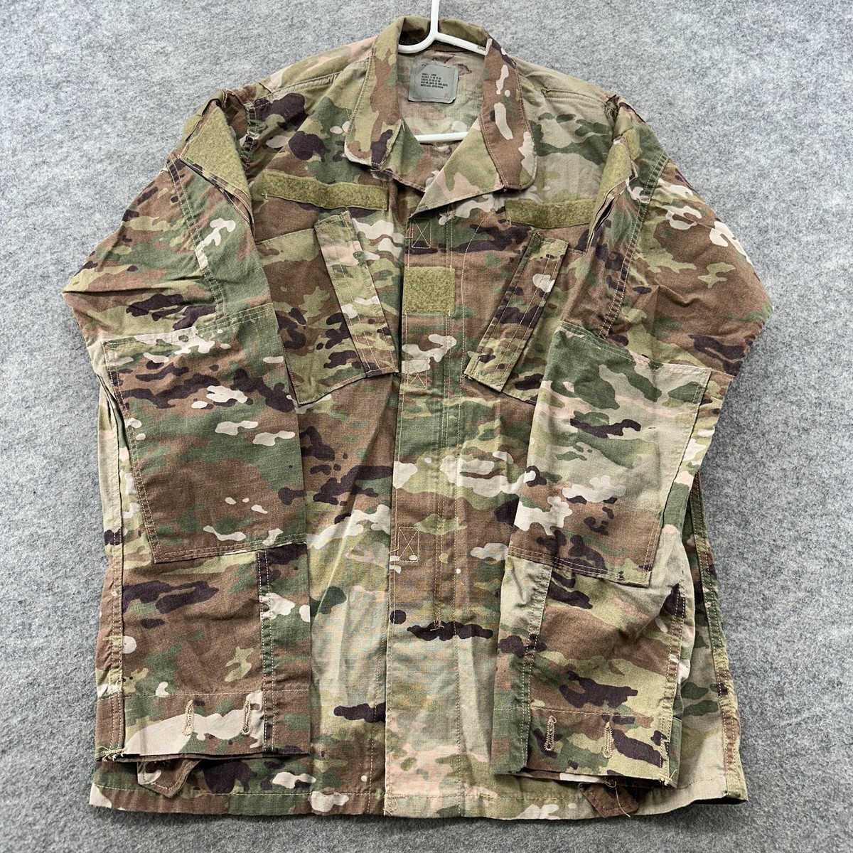 US Army Coat Small Long Woodland Camo BDU Uniform Military