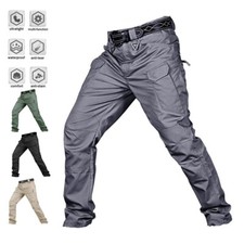Mens Pants Cargopants Tactical Waterproof Work Outdoor Hiking Combat Trousers