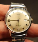 Vintage 1969 TIMEX Marlin Calendar 2117 2569A Watch & Band  PARTS REPAIR ??