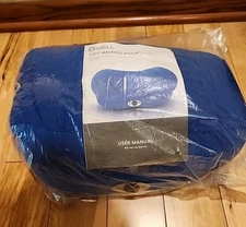 B-Well Foot Massager Pillow Two Speed Vibrating Blue Includes User's Manual New