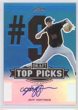 2014 Leaf Metal Draft Top Picks Blue Prismatic 18/25 Jeff Hoffman Auto ab3