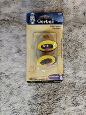 Gerber Soft Center Round Pacifiers Red Blue 2 Pk Vintage 2004 76099 NEW Sealed