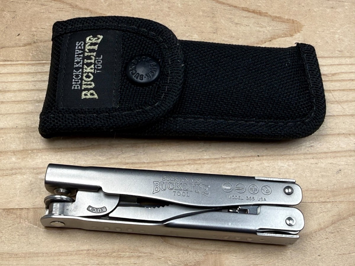 Buck Knives BUCKLITE Tool Model 355 USA Multi-Tool Pliers Knife w
