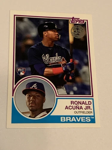 2018 Topps Update 1983 Topps Design Ronald Acuna Jr #83-13 Rookie RC