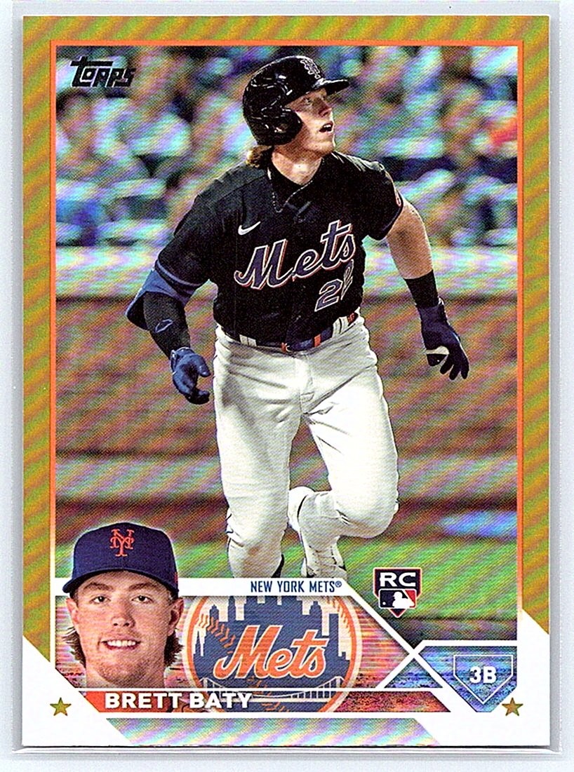 2023 Topps Series 1 Brett Baty #89 Gold Foil RC