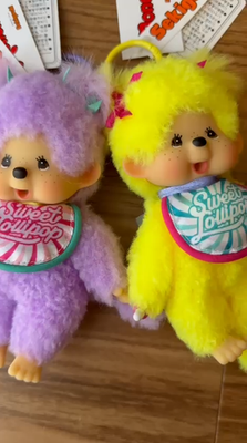 モチモチ Sekiguchi Monchhichi Sweet Lollipops PAIR S Size | Plush Doll w