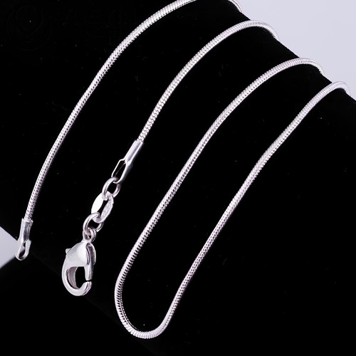 Genuine 925 Sterling Silver Snake Necklace Chain Cord Choice of Width & Length