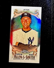 Derek Jeter 2021 Topps Allen & Ginter Chrome Mini #133 Refractor