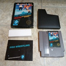 Nintendo Pro Wrestling NES 5 Screw Hangtab CIB Complete In Box 
