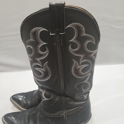 Nocona Black Teju Lizard Cowboystiefel Herren 9EE Western Exotisches Leder - Bild 6 von 17