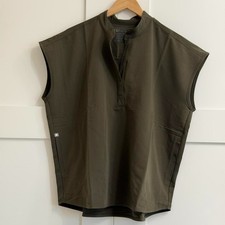 Figs Rafaela Oversized Scrub Top in Spruce, Size Large