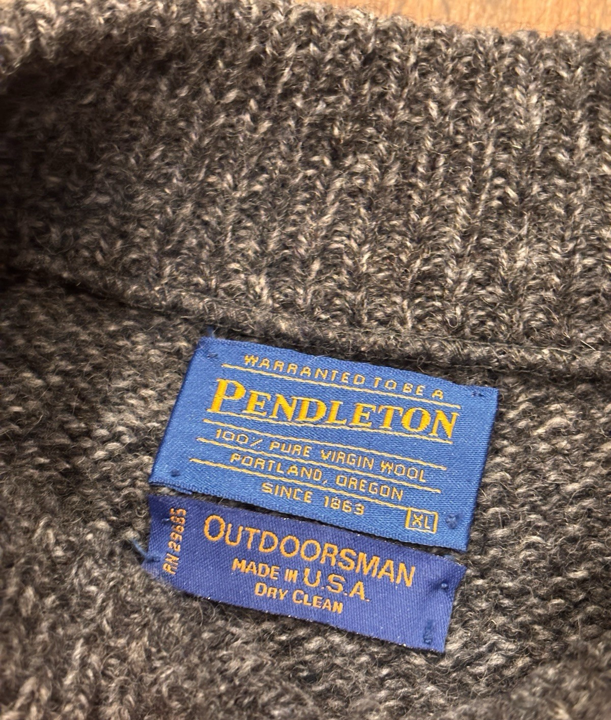 Pendleton Sweater Pullover Mock Henley Outdoorsma… - image 2