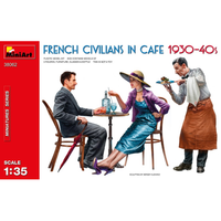 French Civilians In Cafe 1930-40S Kit 1:35 Miniart Kit Diorami -D- Neues Modell