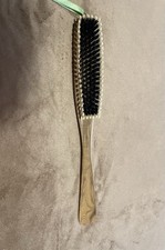 Wooden Shoe Horn Brush Brown Black Bristle Wood Everyday Made in Poland