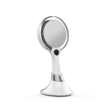 Starlite Handheld Rechargeable Lighted Makeup Mirror with Stand, 1X/5X Magnif...