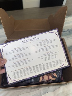 Fairyloot August 2025 YA Full Box & Overlays - Immortal Consequences I. V. Marie