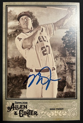 HANDSIGNIERT MIKE TROUT 2018 TOPPS A & G CABINET BOX LOADERS #BL-8 - Bild 1 von 3