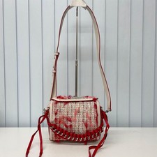 ALEXANDER MCQUEEN Box Bag Shoulder Tweed Multicolor Designer Stylish Ladies
